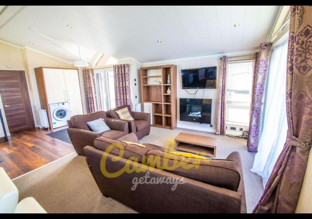 Mp768 - Camber Sands Holiday Park - Huge Lodge - Small Dog Friendly - Sleeps 8 ภายนอก รูปภาพ